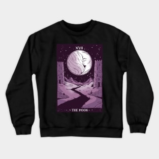 Tarot Card Crescent Moon Cosmic Magic - For Women or Witches Crewneck Sweatshirt